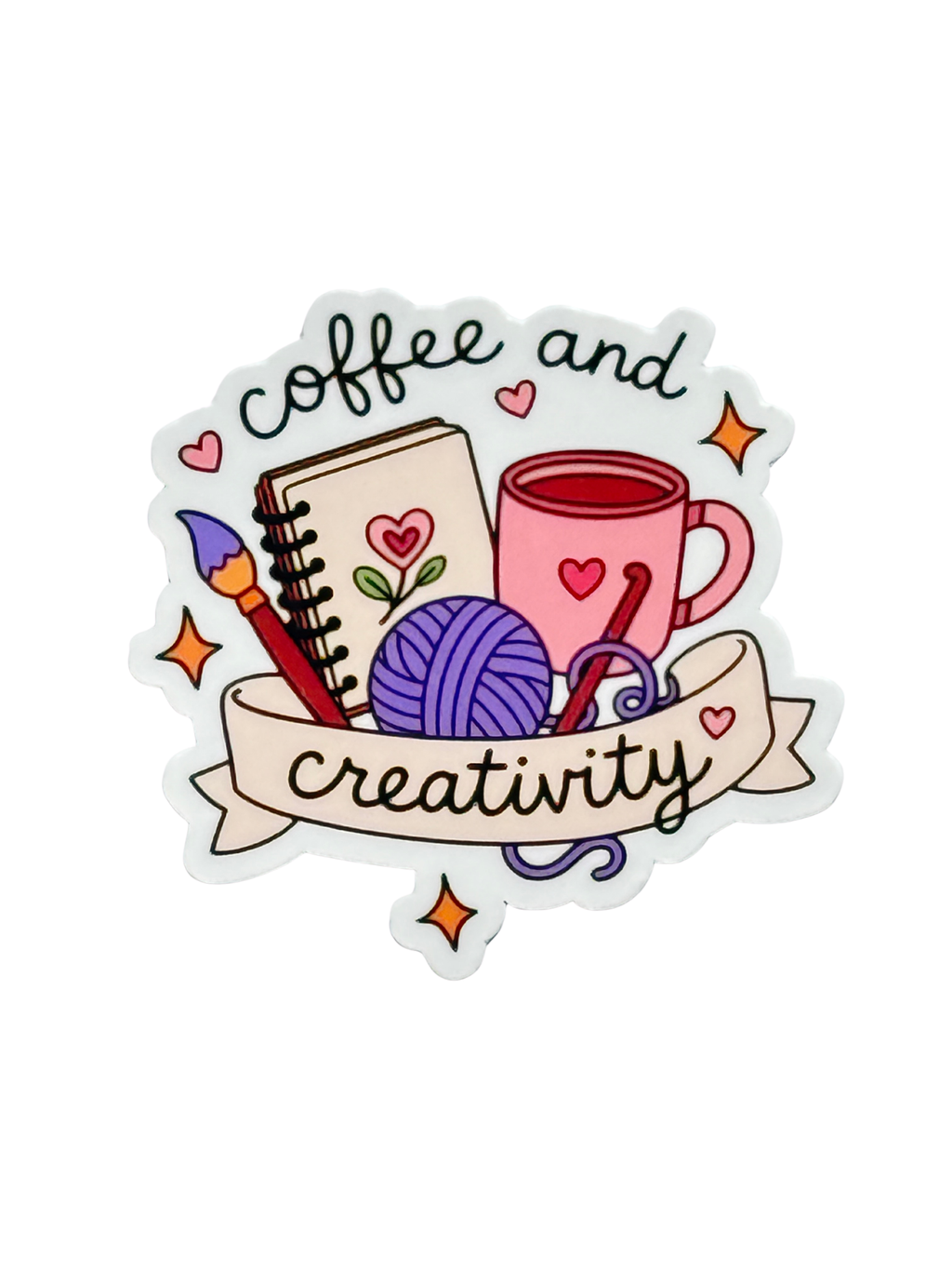 Bookish and Crafty Girl Vinyl Stickers for Kindles, Kobo, water bottles and Journals