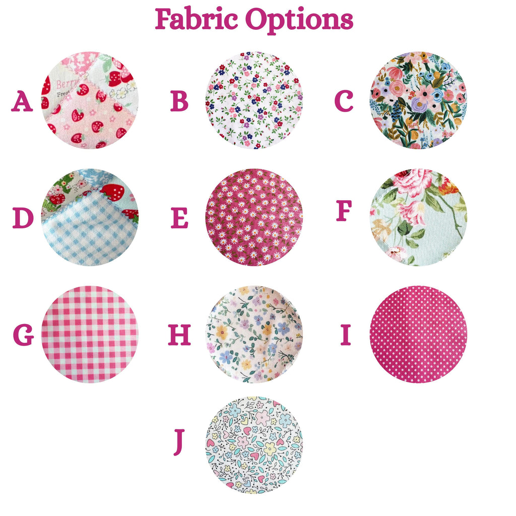 Cotton padded Pencil Case, Floral and gingham Zipper Pouch, Stationery Gift, Kawaii Fabric Pouch - All About Bags Co