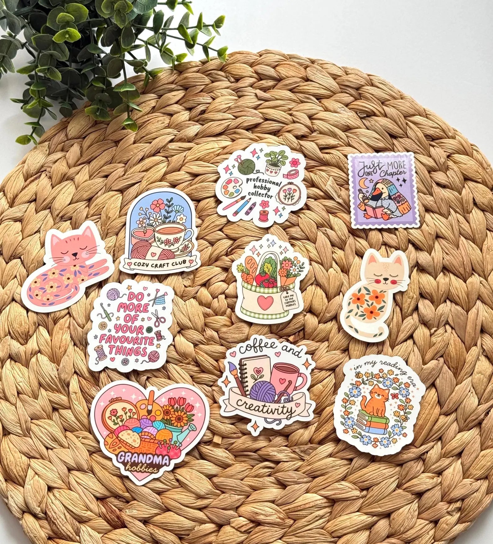 Bookish and Crafty Girl Vinyl Stickers for Kindles, Kobo, water bottles and Journals
