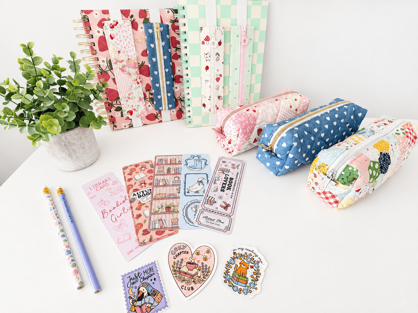 Kawaii Journal Pen Pouch with Elastic - All About Bags Co
