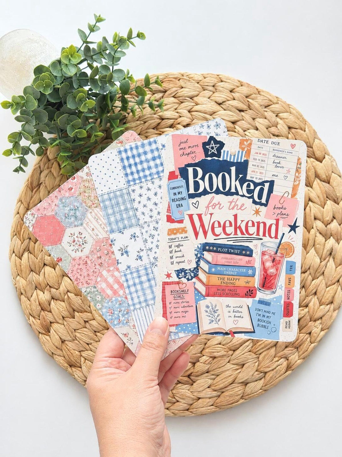 Kindle and Kobo inserts, patchwork, all booked, cottagecore: bookish E reader accessory - All About Bags Co