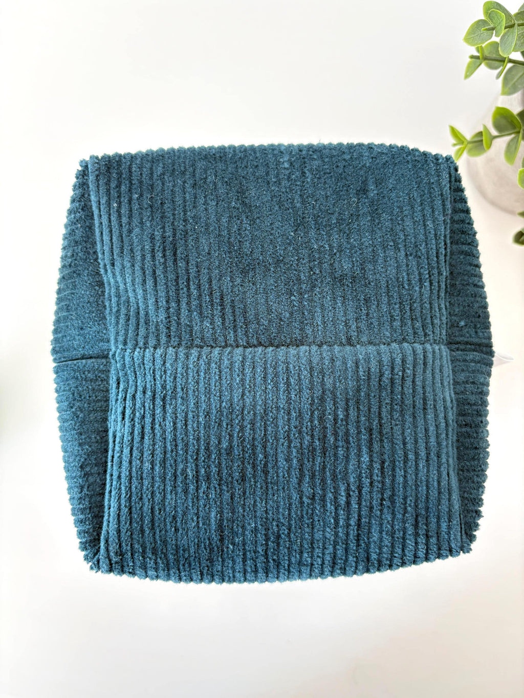 Padded Vanity Organizer with floral lining – Handmade Corduoroy puff basket - All About Bags Co