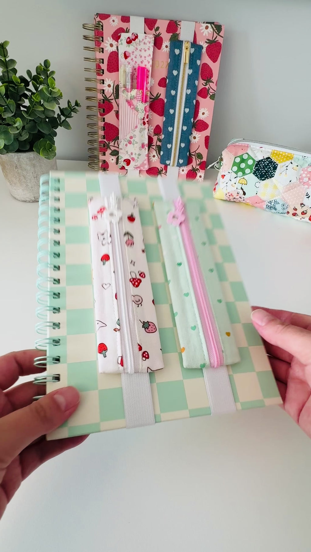 Kawaii Journal Pen Pouch with Elastic