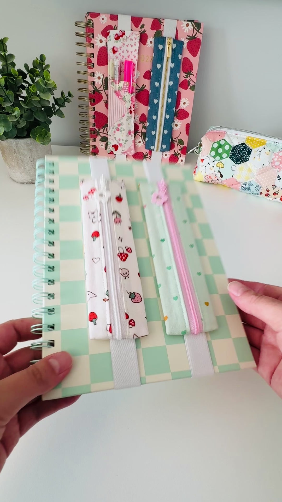 Kawaii Journal Pen Pouch with Elastic