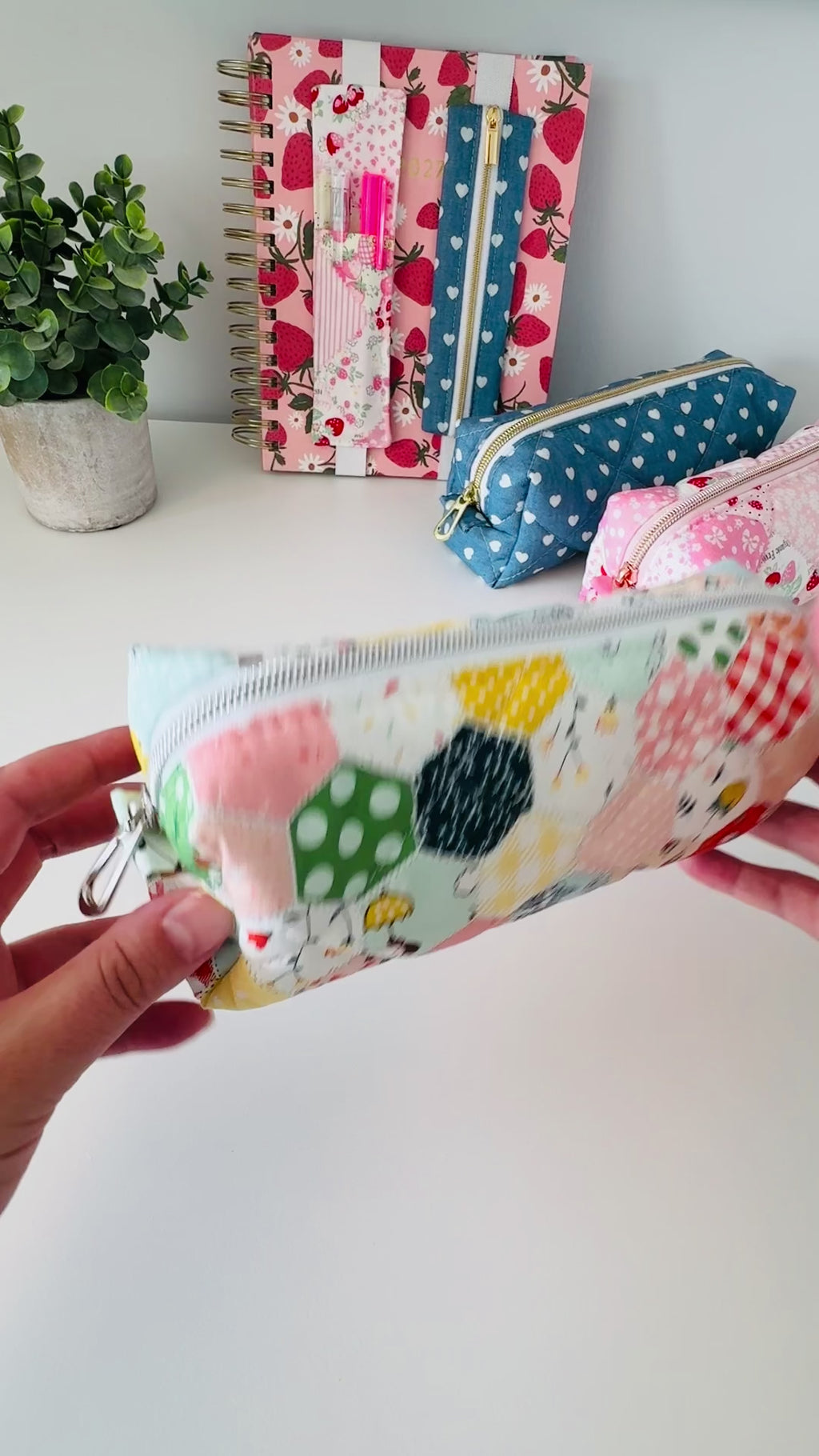 Quilted Pencil Case