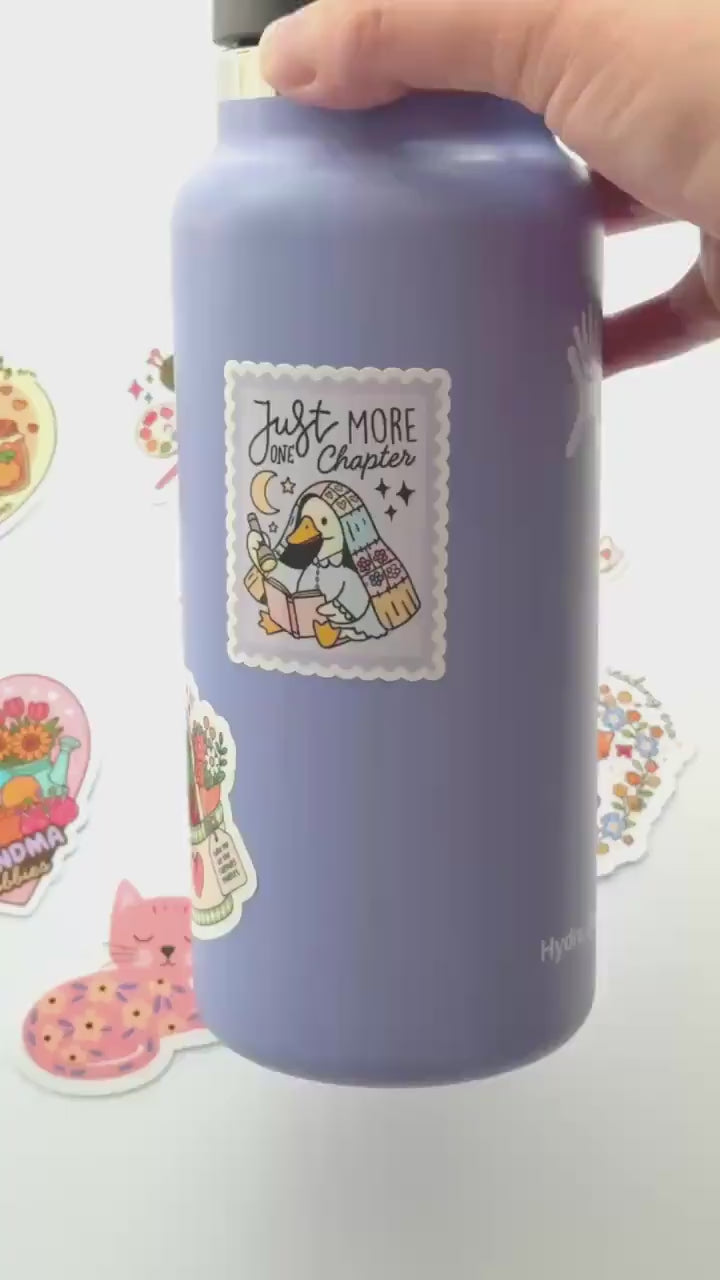 Bookish and Crafty Girl Vinyl Stickers for Kindles, Kobo, water bottles and Journals