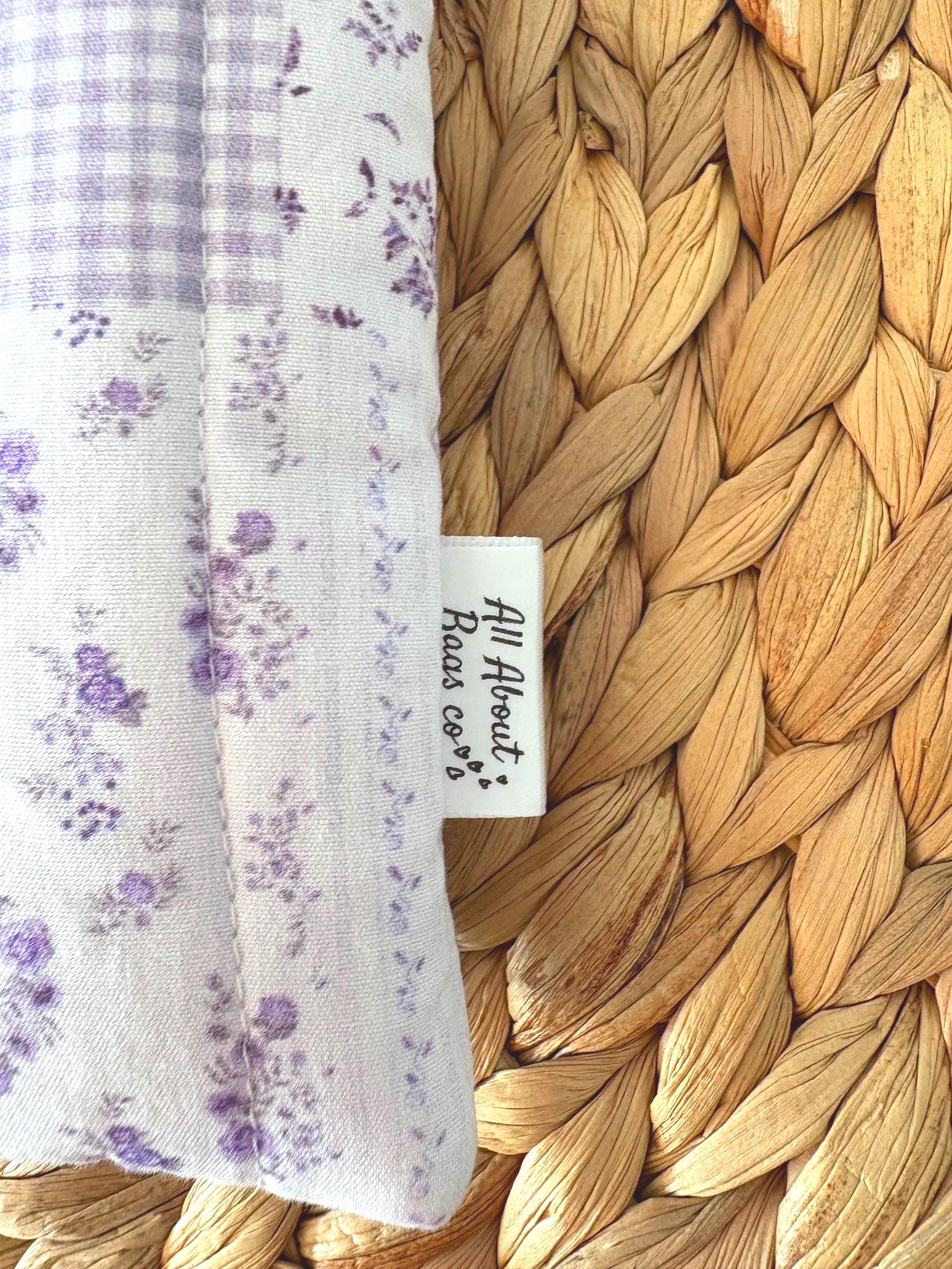 Purple Patchwork Gingham Quilted Kindle Sleeve: Quilted Cotton E - reader Cover - All About Bags Co