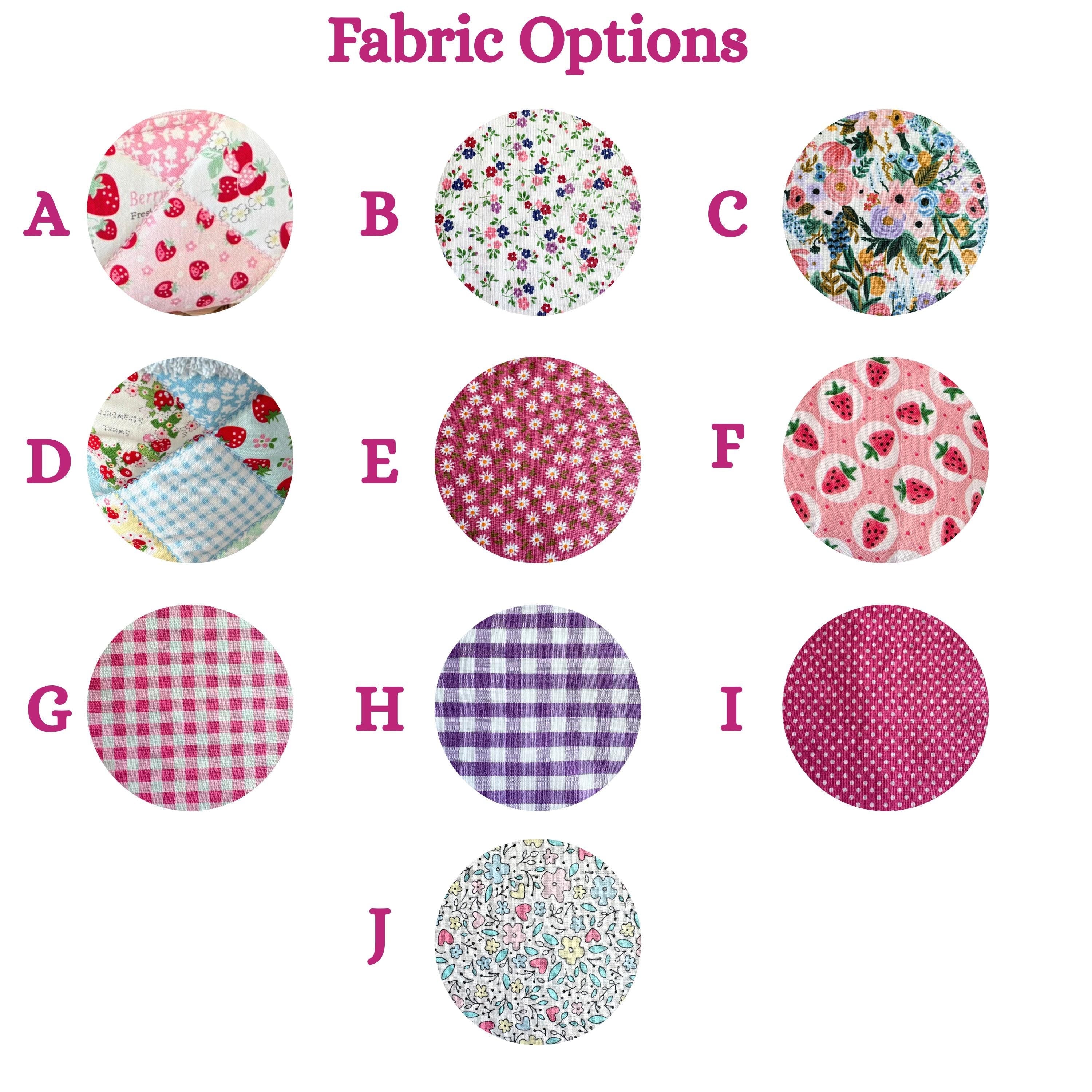 Quilted handmade Air pods/ Pro Case with clip: Strawberry Patchwork mini tote bag charm - All About Bags Co