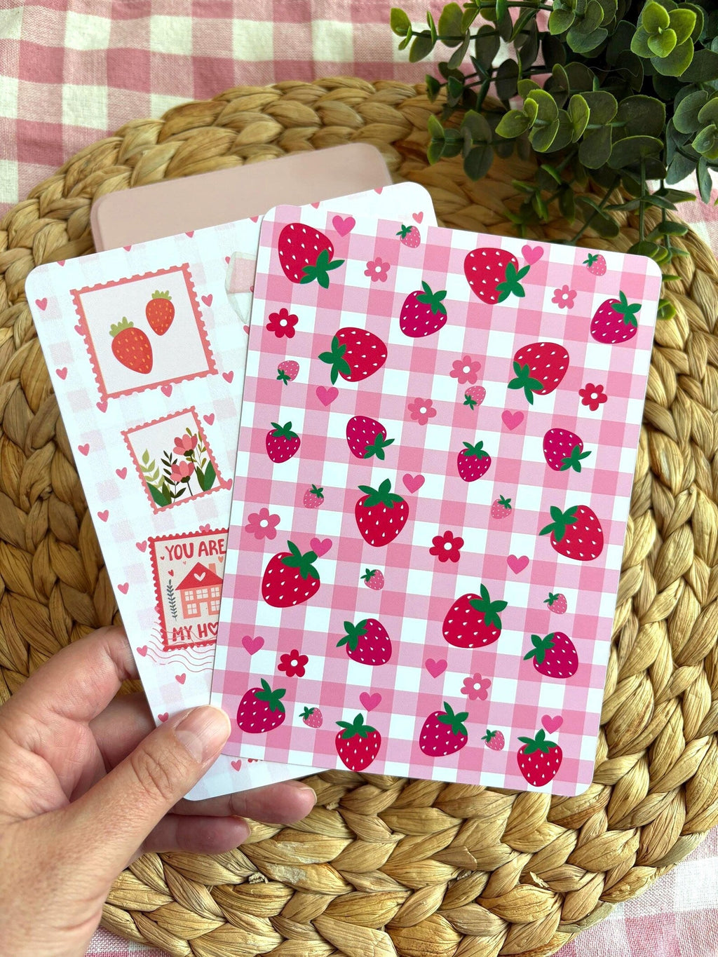 Strawberry Patchwork & Stamp Kindle & Kobo Inserts – Bookish E-Reader Accessories - All About Bags Co