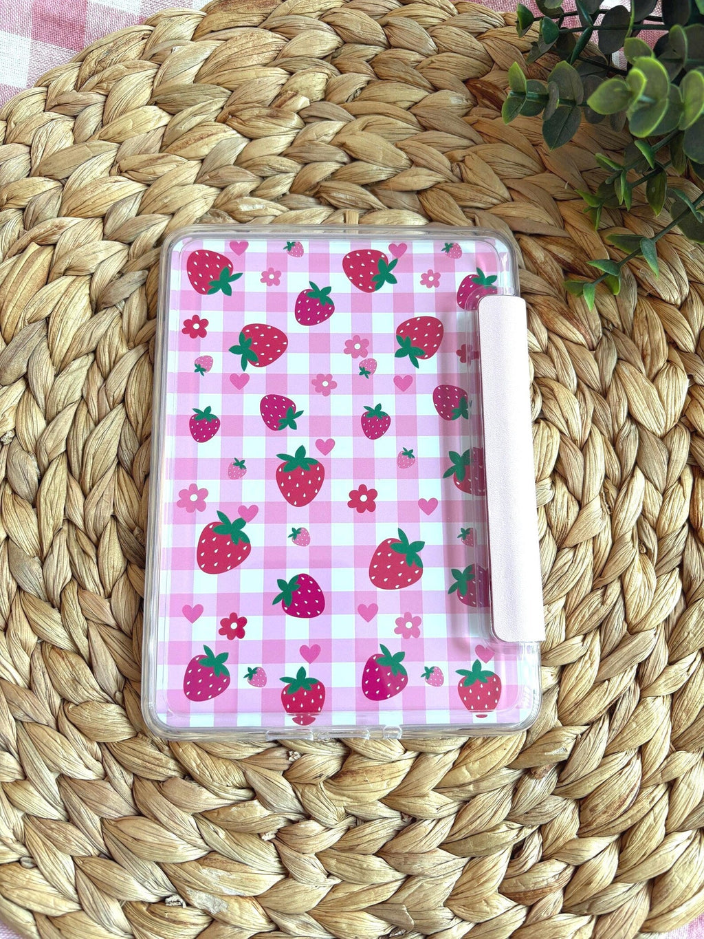 Strawberry Patchwork & Stamp Kindle & Kobo Inserts – Bookish E-Reader Accessories - All About Bags Co